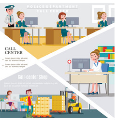 Flat Call Centers Template