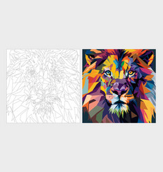 Lion Coloring With Awesome Art