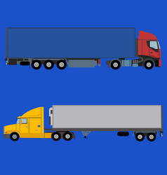 Trucks For Long Distance Shipping On Orange