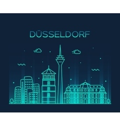 Dusseldorf Skyline Linear