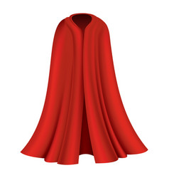 Superhero Red Cape Scarlet Fabric Silk Cloak