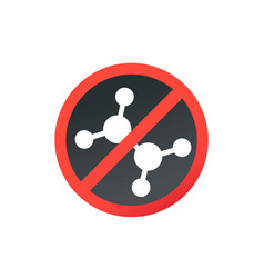 Chemical Free Icon Round Sign