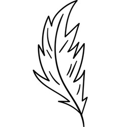 Feather Bird Outline