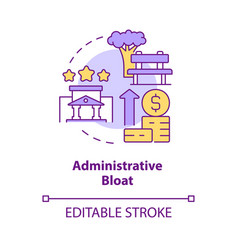 Administrative Bloat Concept Icon