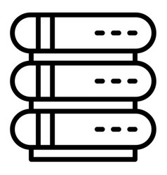 Server Memory Icon Outline Dual Storage