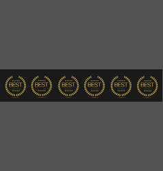 Best Film Golden Laurel Wreath Label Set