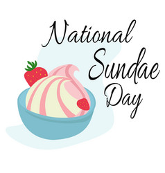 National Sundae Day Idea For Poster Banner