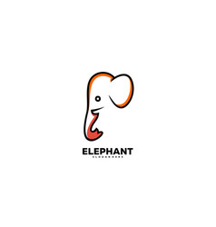 Head Elephant Logo Template