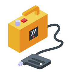 Clothes Steam Cleaner Icon Isometric Style