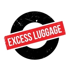 Excess Luggage Rubber Stamp