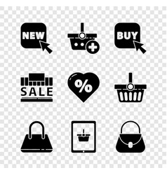 Set Button With Text New Add Shopping Basket Buy