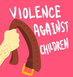 Violence Against Children Poster Banner Template