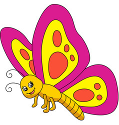 Butterfly Cartoon Colored Clipart