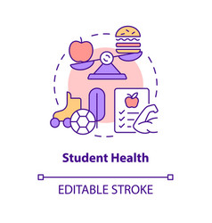 Student Health Concept Icon