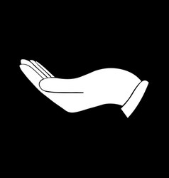 Hand Icon Care And Save Symbol Give Alms