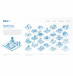 Healthcare Business Isometric Set