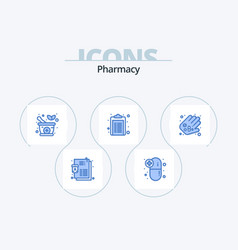 Pharmacy Blue Icon Pack 5 Icon Design