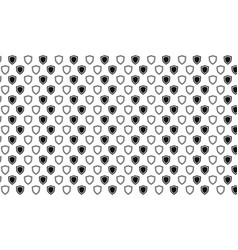 Black And White Shield Seamless Pattern