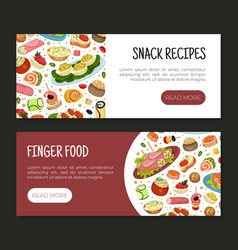 Finger Food Buffet Design With Different Snacks