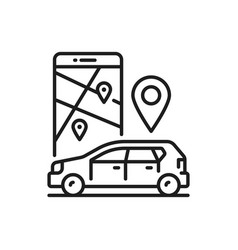 Smartphone Map Car Sharing Service Gps Navigation