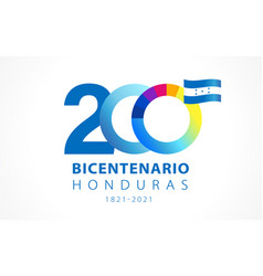 200 Years Anniversary Bicentenario Honduras Logo