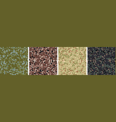 4 Camouflage Background Set Pattern Design Army