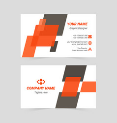 Red And Black Modern Business Card Template