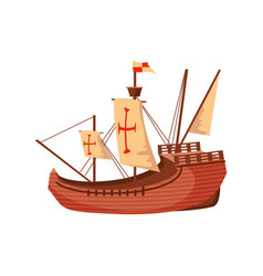 Sailboat Or Caravel Santa Maria Columbus Day