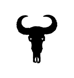 Cow Skull Silhouette Art