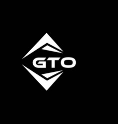 Gto Abstract Technology Logo Design On Black