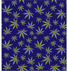 Cannabis Leaves Seamless Pattern Field