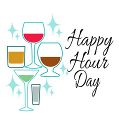 Happy Hour Day Idea For Poster Banner Flyer