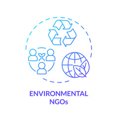 Environmental Ngos Blue Gradient Concept Icon