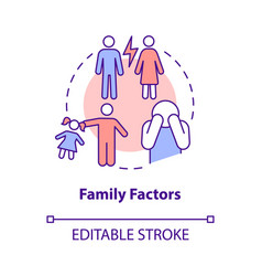 Family Factors Concept Icon