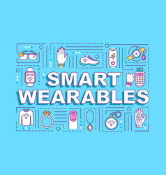 Smart Wearables Word Concepts Banner