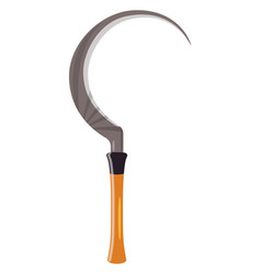 Sharp Sickle On A White Background