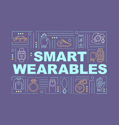 Smart Wearables Word Concepts Banner