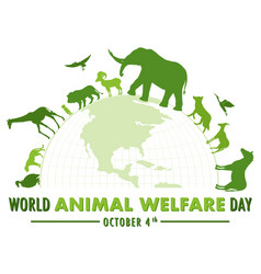 World Animal Welfare Day Concept