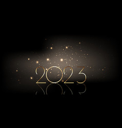 Black And Gold Glittery Happy New Year Banner