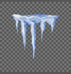 Ice Block Icicle Or Stalactite In Realistic