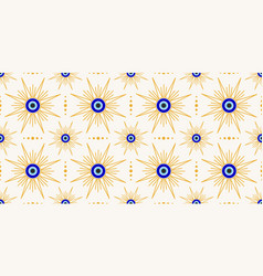 Evil Eye Seamless Pattern Turkish And Greek Blue