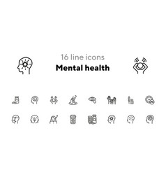 Mental Health Icon Set