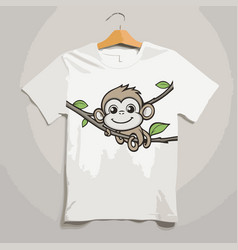 Monkey T-shirt On A Hanger