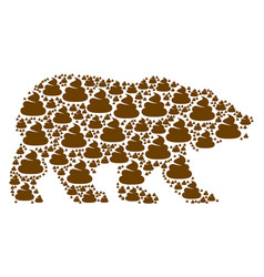 Bear Mosaic Of Shit Icons