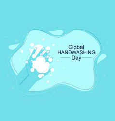 Flat Design Global Handwashing Day Background