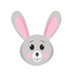 Hare Cute Animal In Flat Style