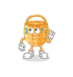 Basket Eavesdropping Cartoon Character