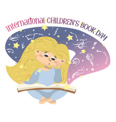 Cartoon International Children S Book Day Little