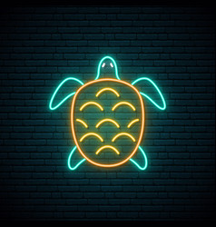 Turtle Neon Sign Underwater Animal Glowing