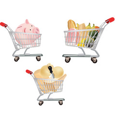 Shopping Cart With Purchases And Discounts